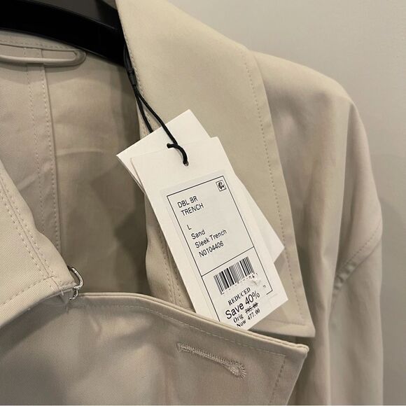 THEORY Double-Breasted Trench Coat in Cotton-Blend - Picture 6 of 11